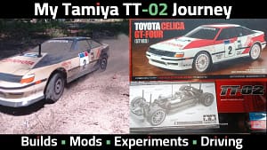Custom TT 02 on my backyard rally track for My Tamiya TT 02 Journey post on rcguided.com 1