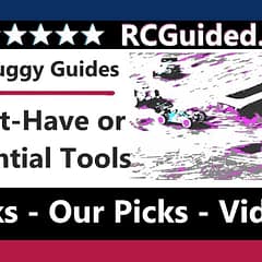 1/8 Buggy Must-Have or Essential Tools - Maintenance tools including hex set, wrenches, and more for efficient upkeep.