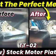 (TT-02) Set Perfect Gear Mesh with Stock Motor Plate
