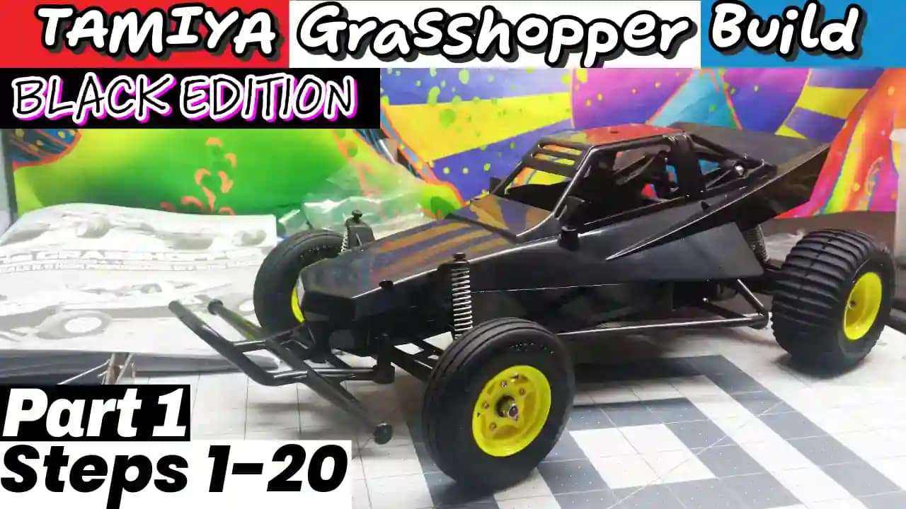 Tamiya Grasshopper Black Edition Build – Part 1 (Steps 1 to 20)