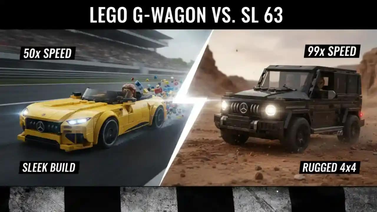 LEGO Mercedes 76924: G-Wagon vs SL 63 Build Duo