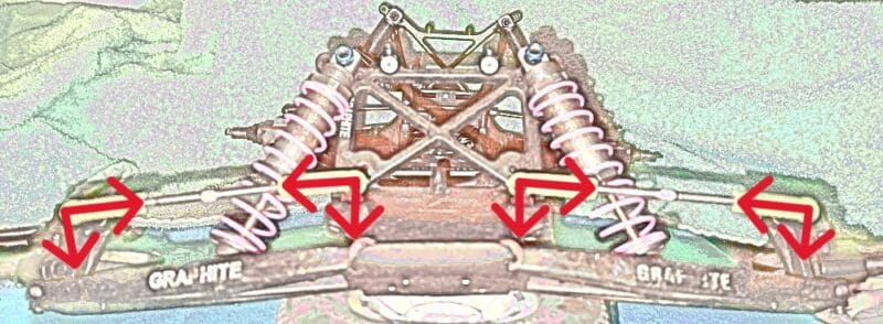 Moving the camber link down / Making the camber link shorter
